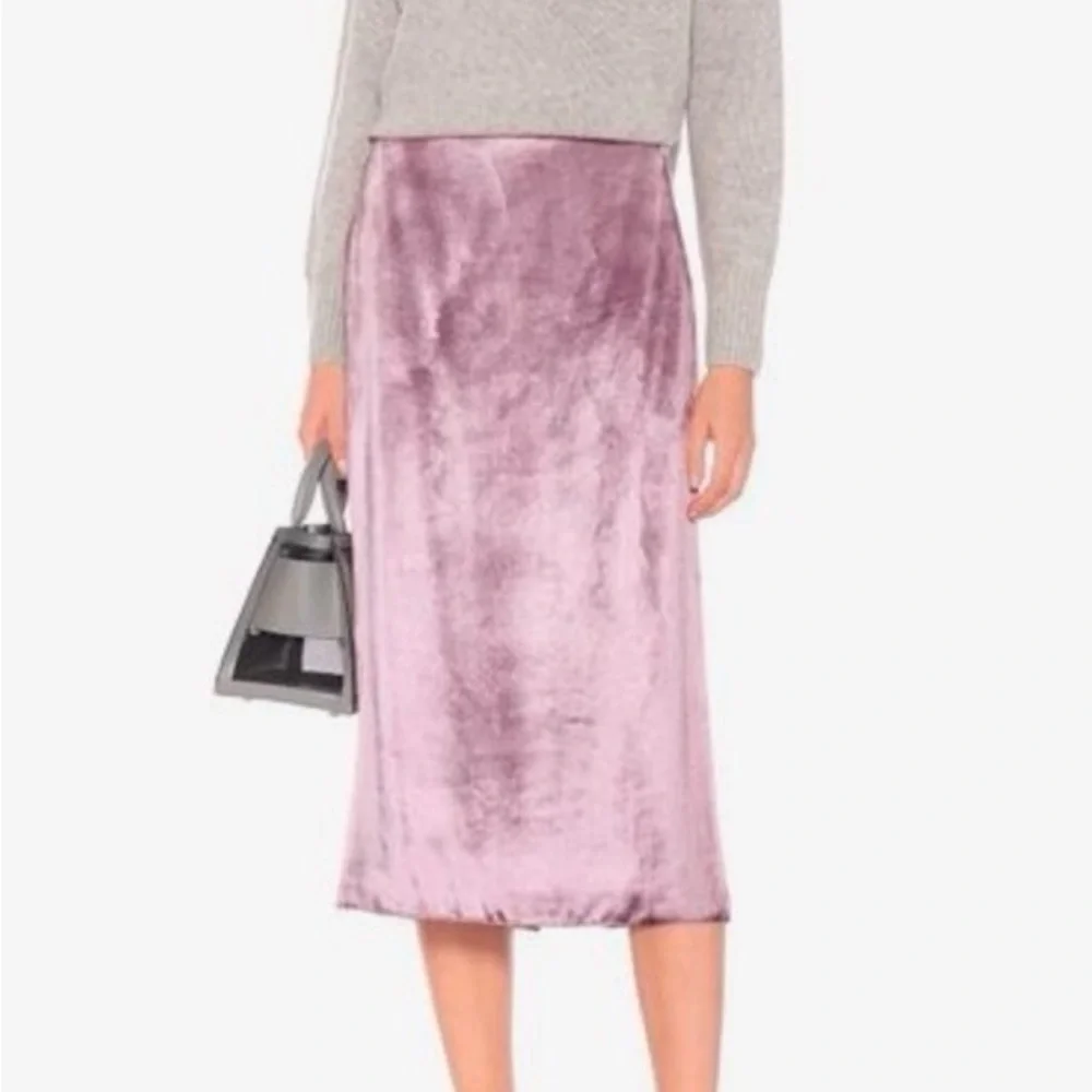 Vince pink velvet skirt - Picture 2 of 10